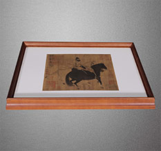 柞水书画装裱配框服务案例